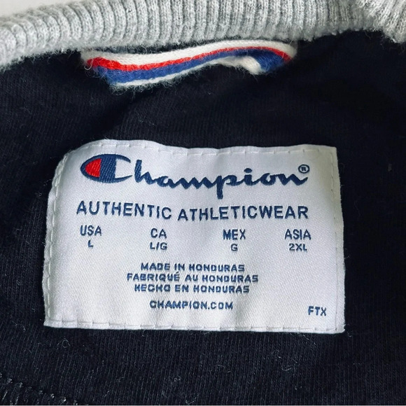 Champion Men’s Reverse Weave Crew Neck Sweatshirt Gray Large Unisex Athletic - Picture 3 of 7